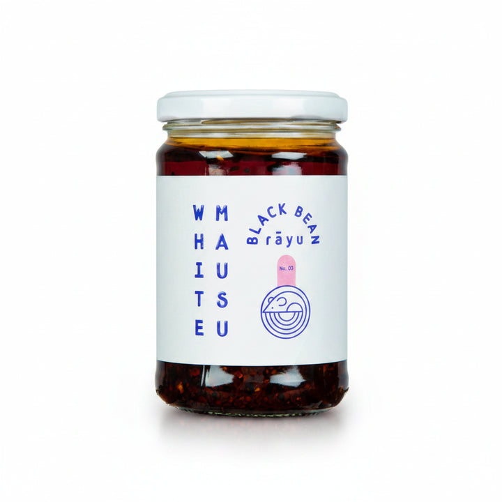 WHITE MAUSU Black Bean Rayu 240g