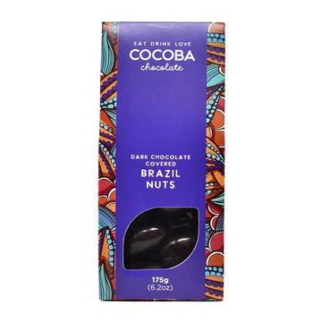 COCOBA Dark Chocolate Covered Brazil Nuts 175g